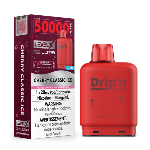 Cherry Classic Ice by Level X Drip'n G2 Ultra 50K
