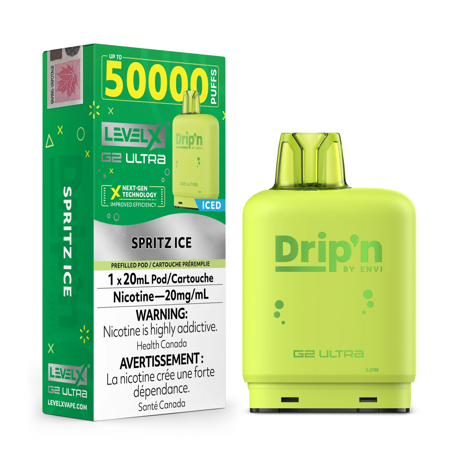 Spritz Ice by Level X Drip'n G2 Ultra 50K