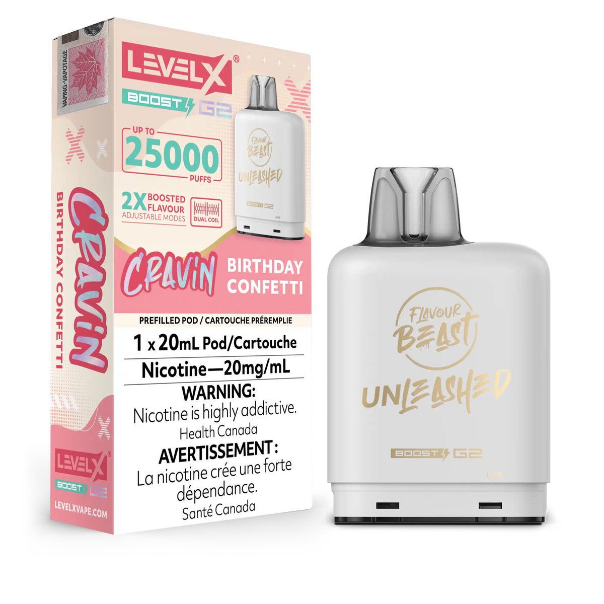 Birthday Confetti Flavour Beast Boost G2 Unleashed Pods 25K