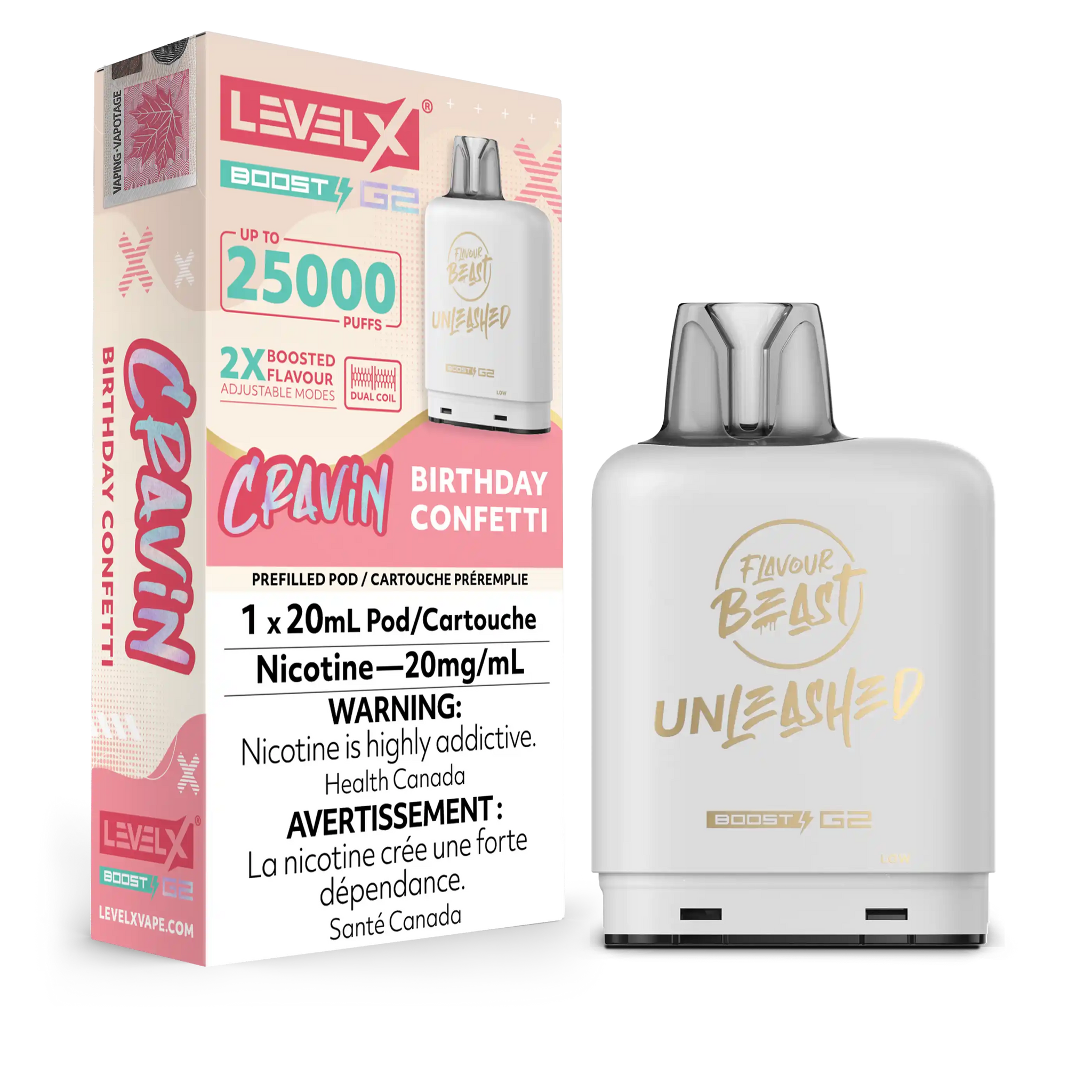 Birthday Confetti Flavour Beast Boost G2 Unleashed Pods 25K