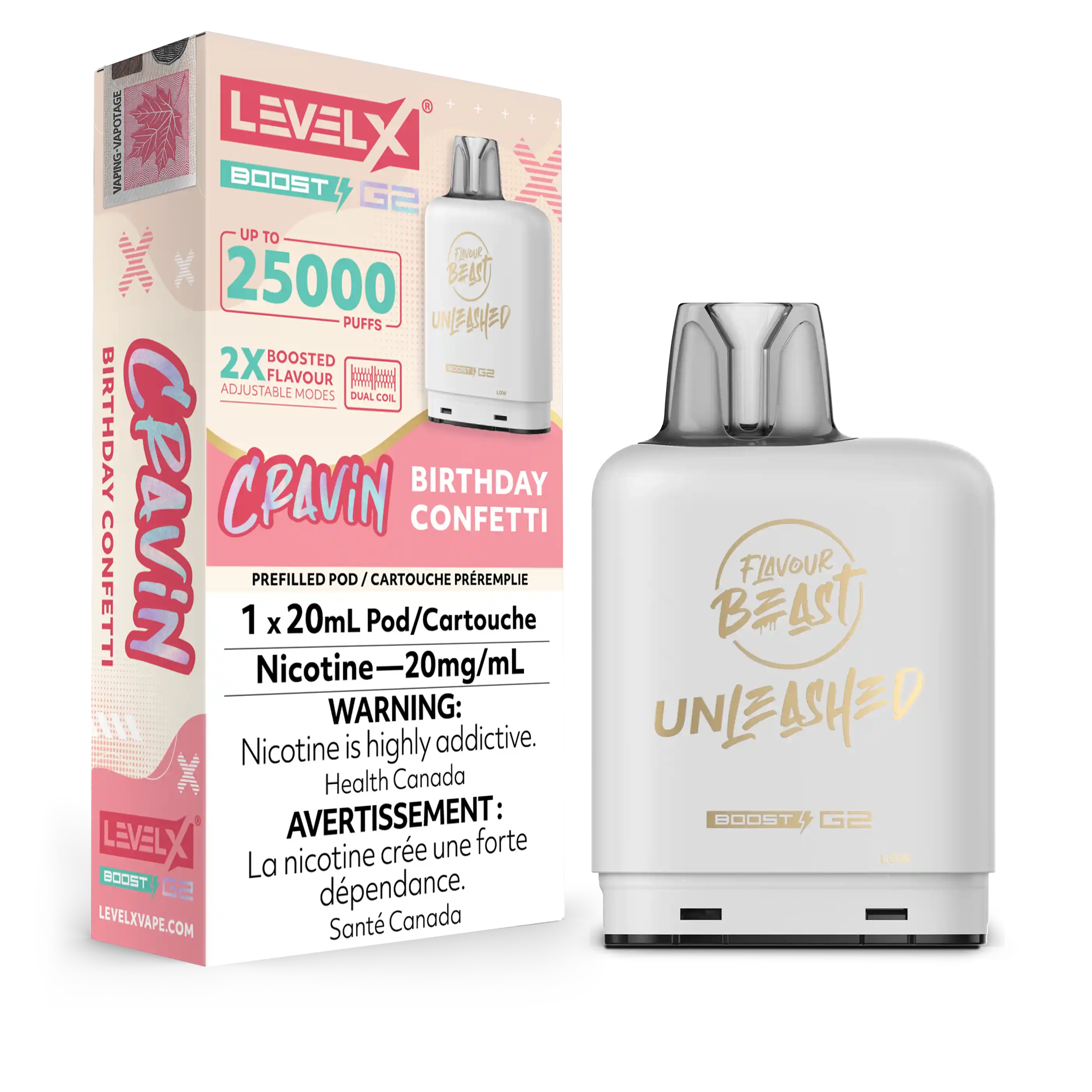 Birthday Confetti Flavour Beast Boost G2 Unleashed Pods 25K
