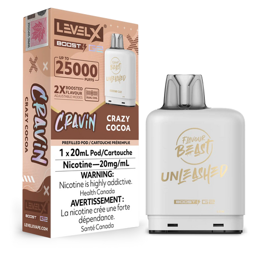Crazy Cocoa Flavour Beast Boost G2 Unleashed Pods 25K