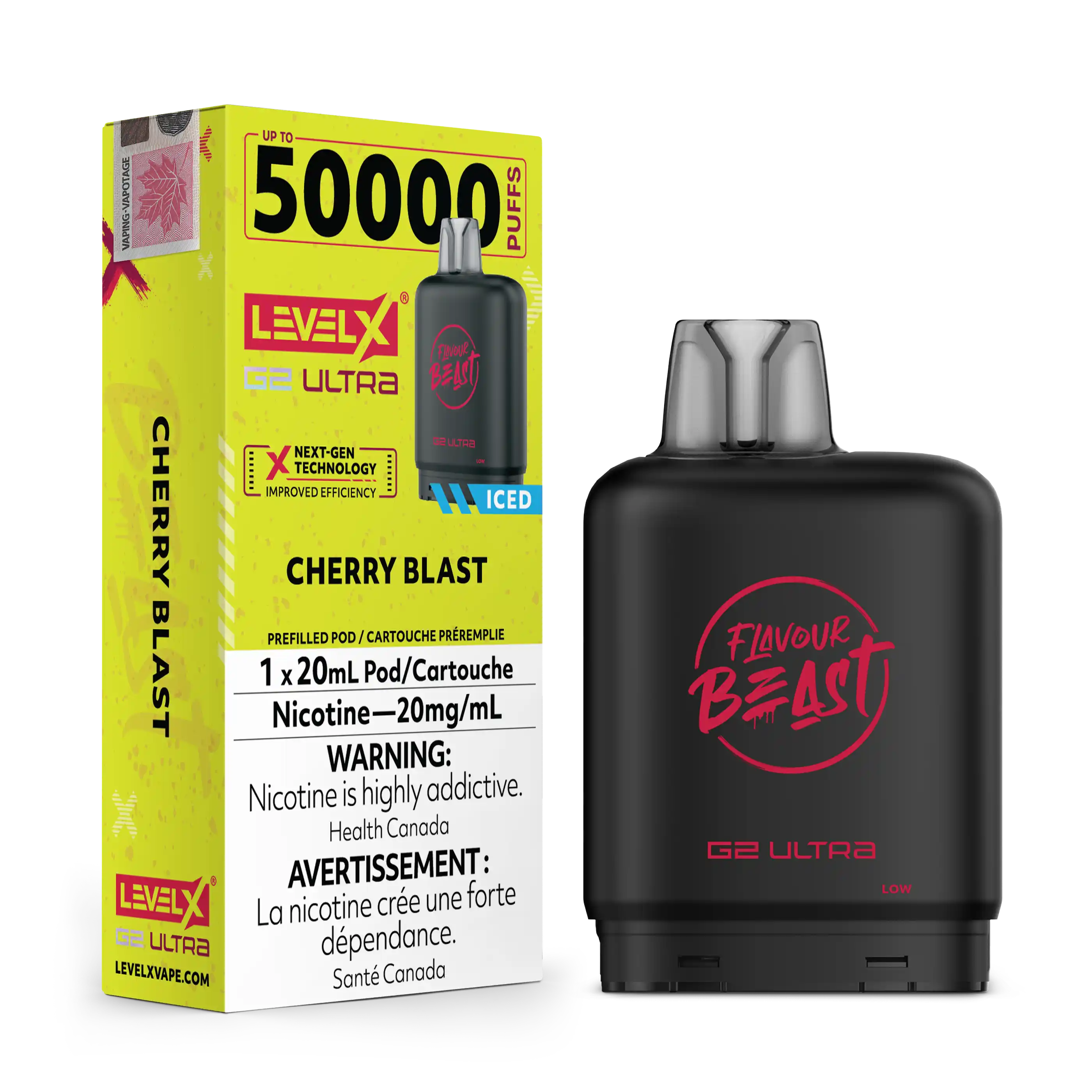 Cherry Blast by Level X Flavour Beast G2 Ultra 50K
