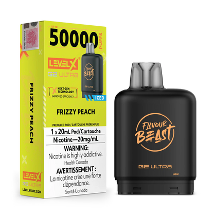 Frizzy Peach by Level X Flavour Beast G2 Ultra 50K
