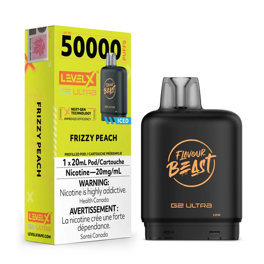 Frizzy Peach by Level X Flavour Beast G2 Ultra 50K