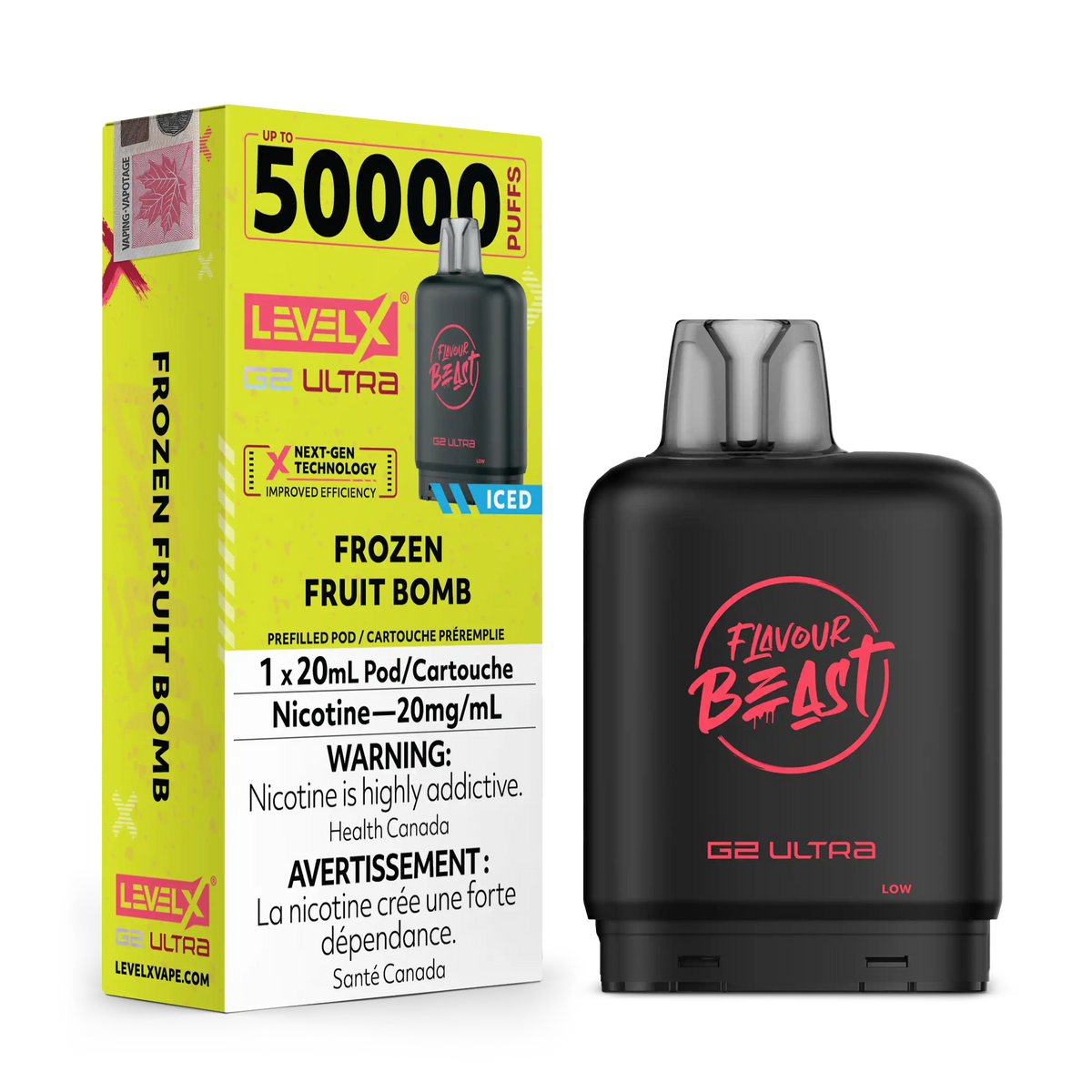 Frozen Fruit Bomb by Level X Flavour Beast G2 Ultra 50K
