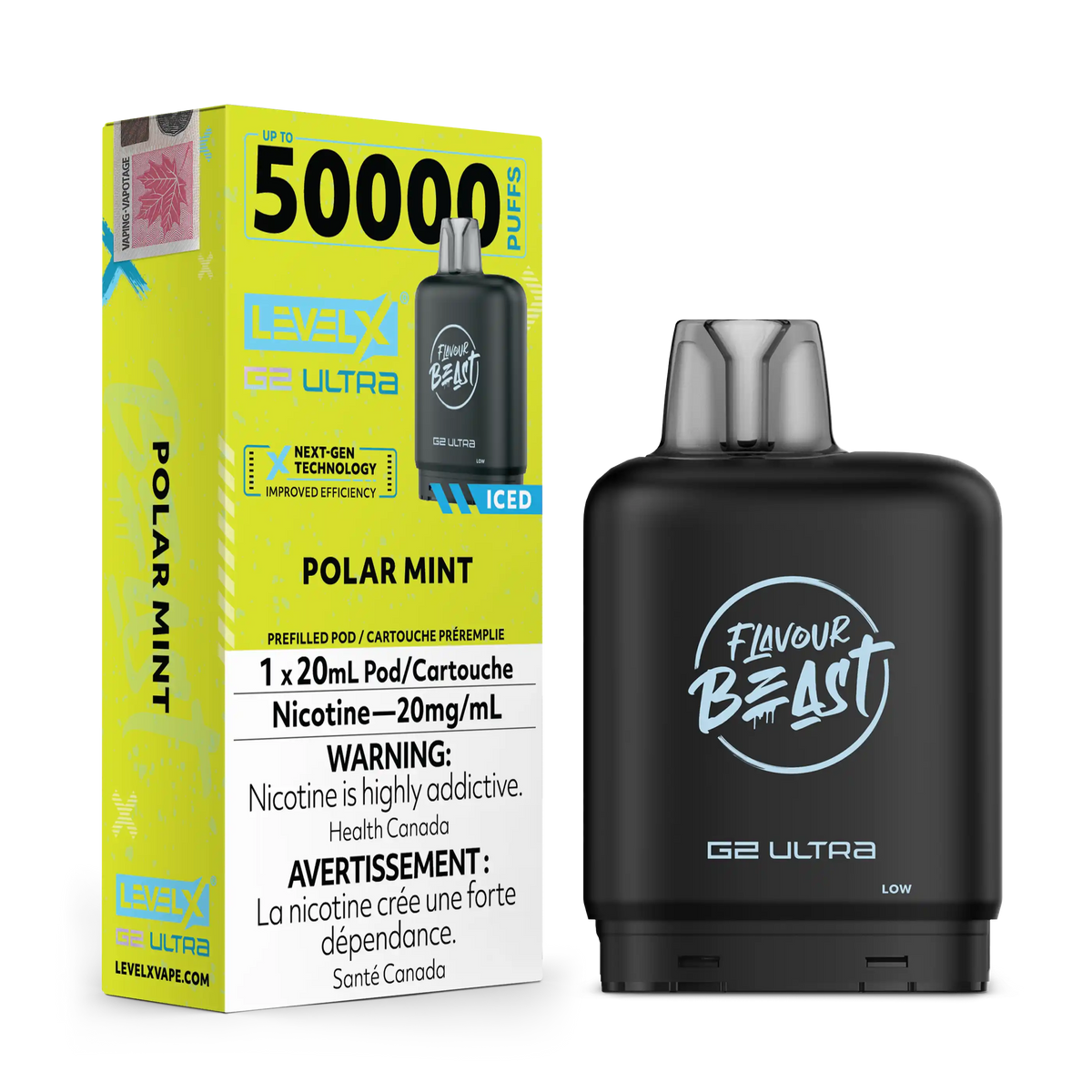 Polar Mint by Level X Flavour Beast G2 Ultra 50K