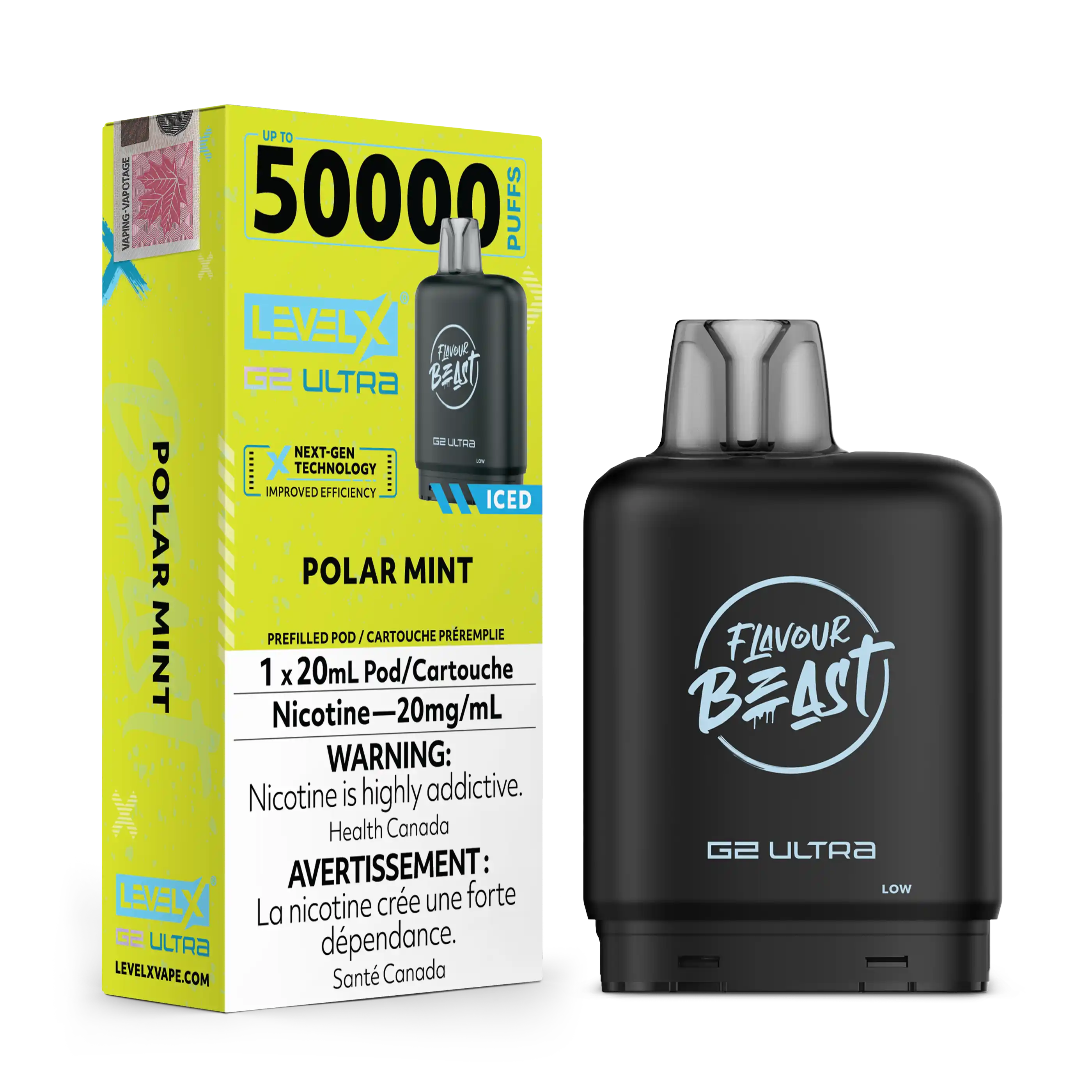 Polar Mint by Level X Flavour Beast G2 Ultra 50K