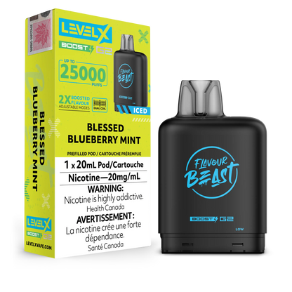 Blessed Blueberry Mint (Iced) Flavour Beast Boost G2 Pods 25K