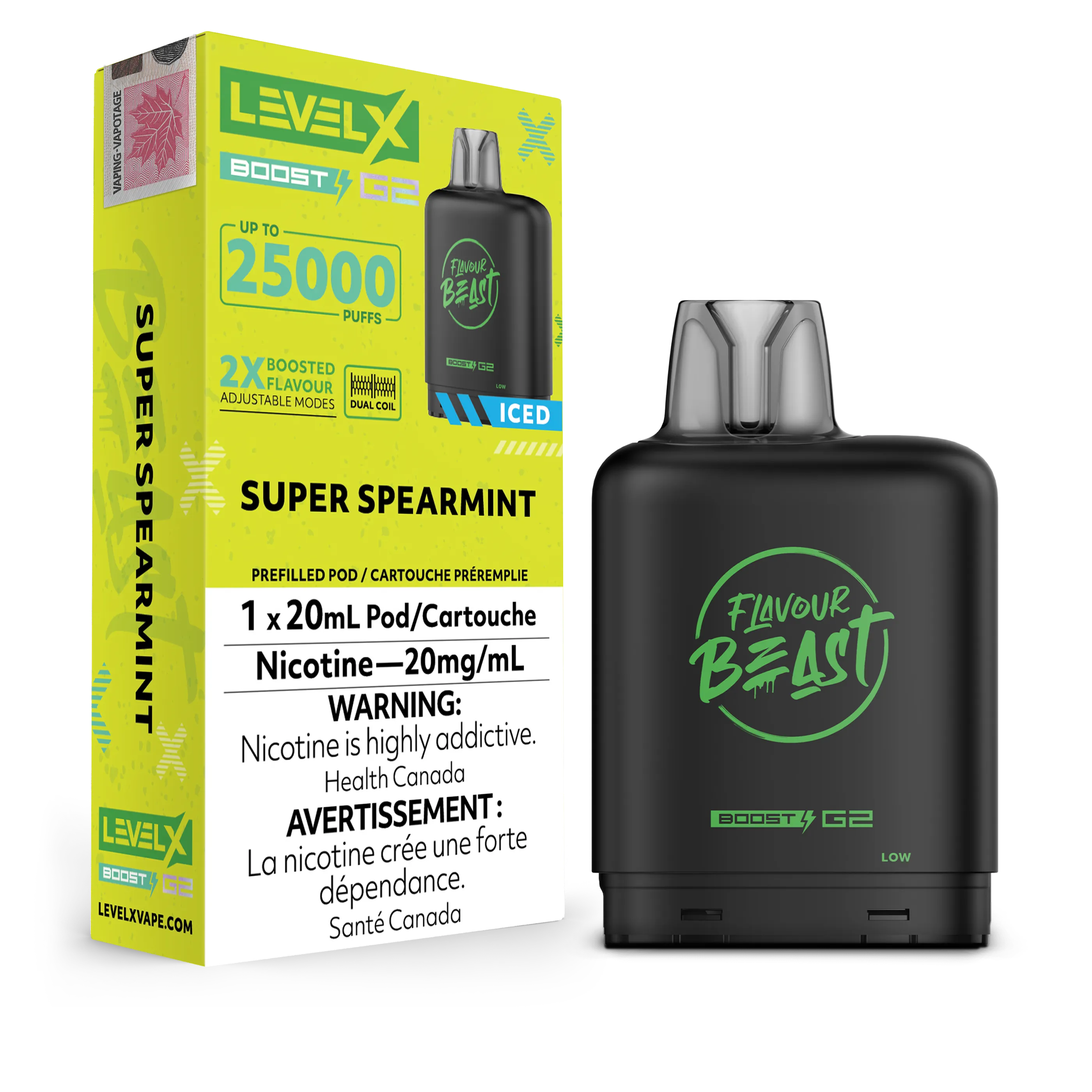 STR8UP Strawberry Banana Iced Flavour Beast Boost G2 Pods 25K