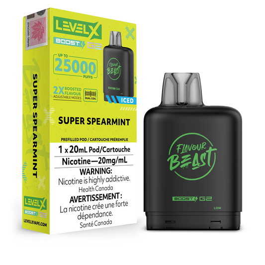 STR8UP Strawberry Banana Iced Flavour Beast Boost G2 Pods 25K