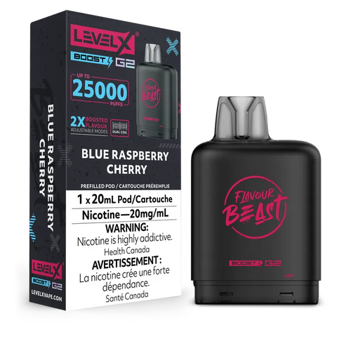 Blue Raspberry Cherry Flavour Beast Boost G2 Pods 25K