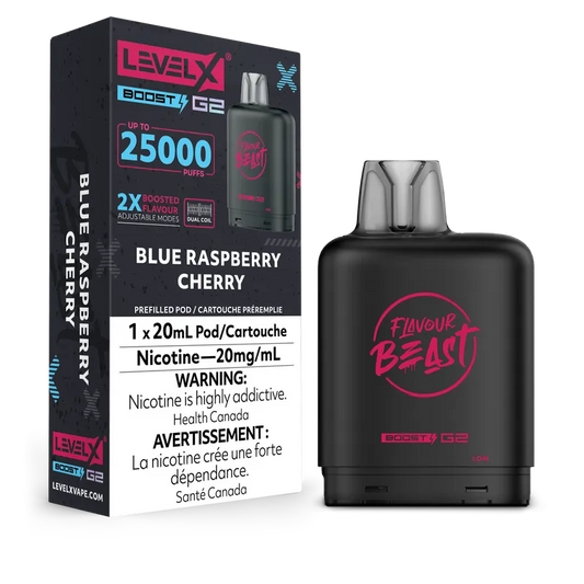 Blue Raspberry Cherry Flavour Beast Boost G2 Pods 25K