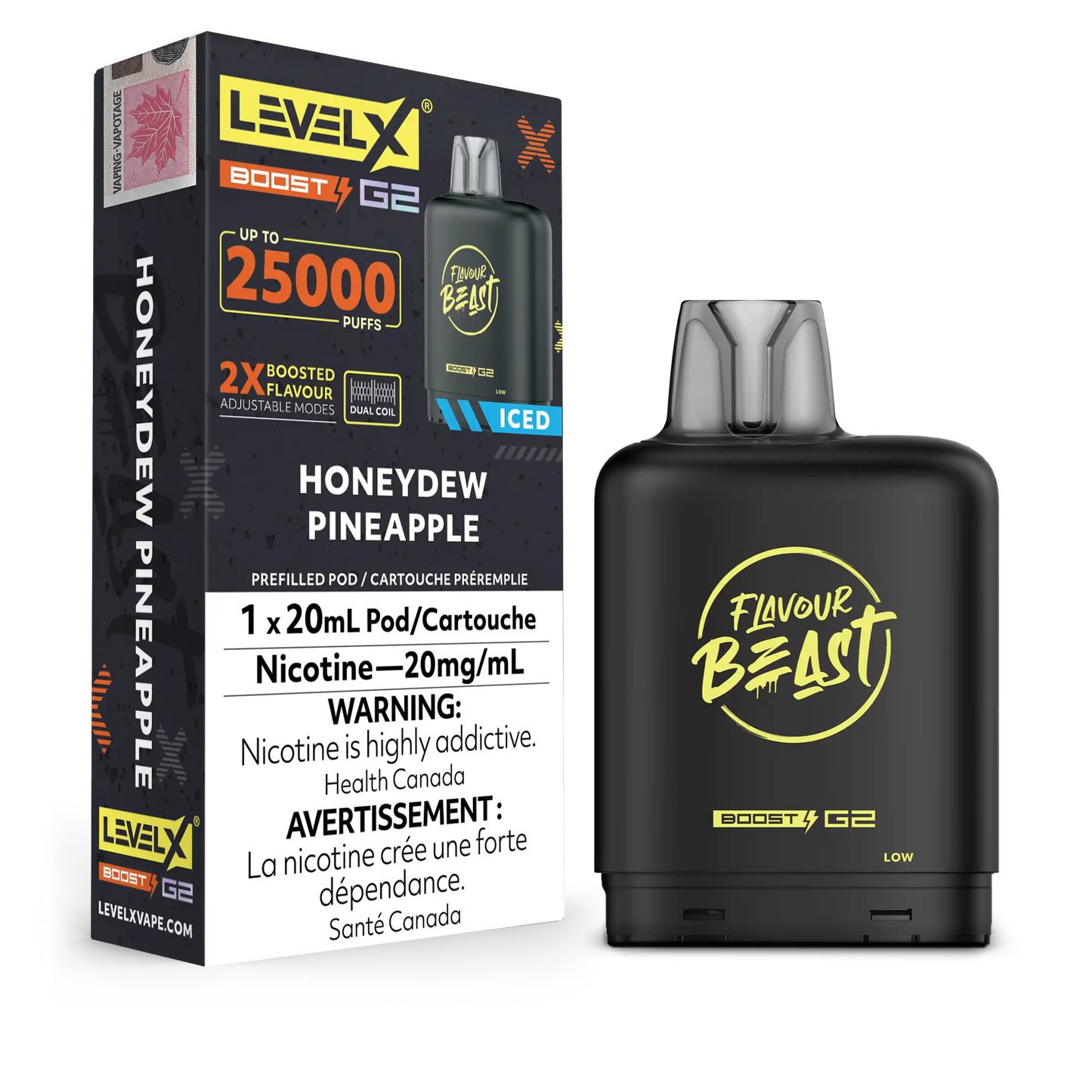 Honeydew Pineapple Flavour Beast Boost G2 Pods 25K