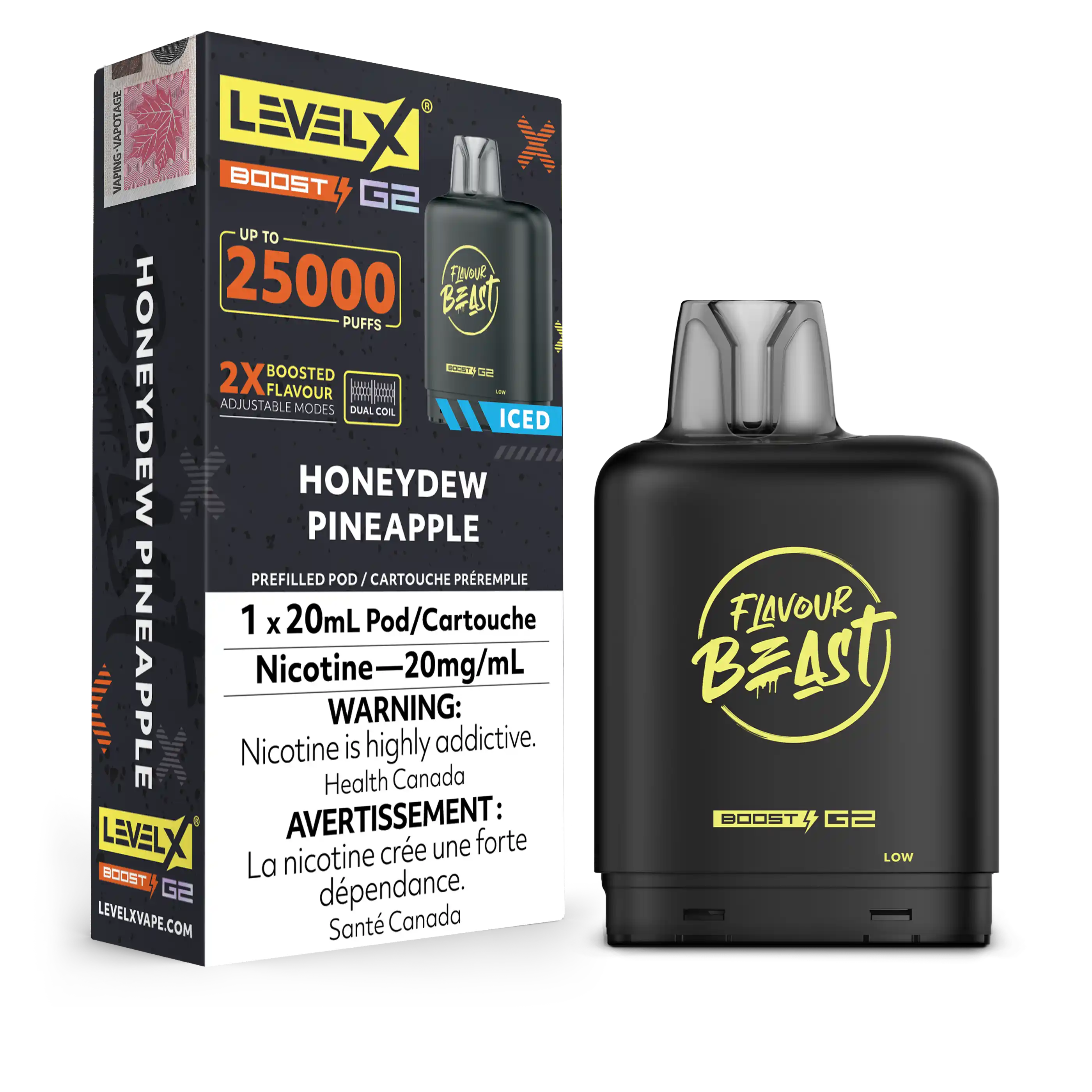 Honeydew Pineapple Flavour Beast Boost G2 Pods 25K