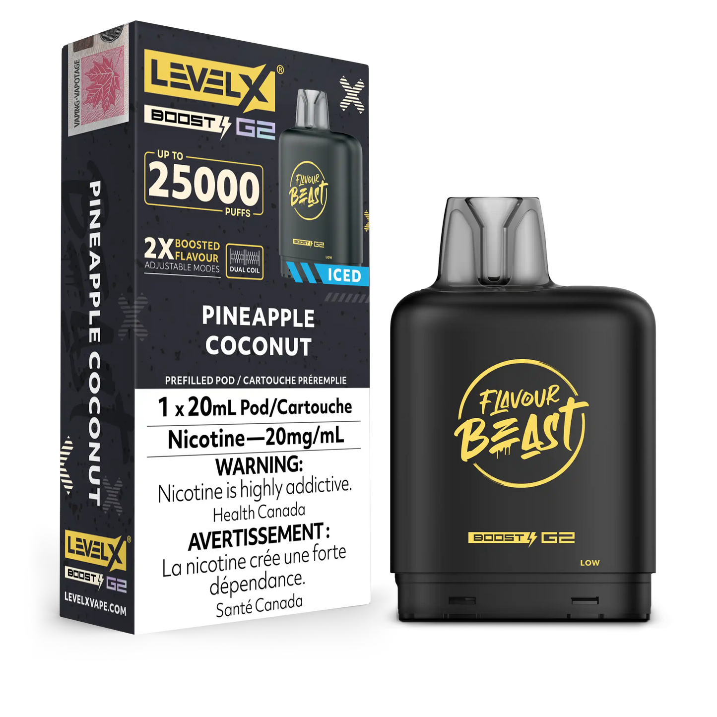 Pineapple Coconut Flavour Beast Boost G2 Pods 25K