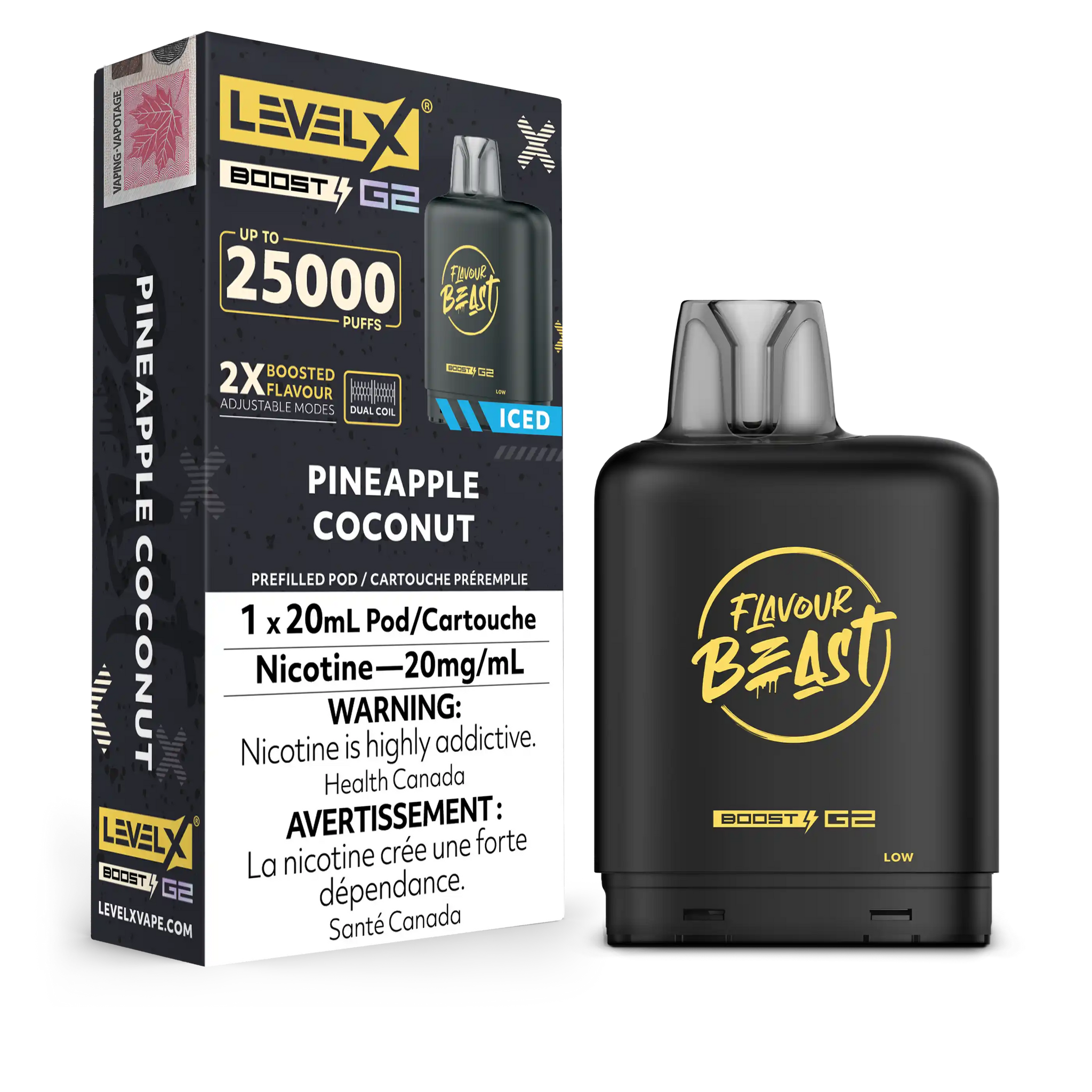 Pineapple Coconut Flavour Beast Boost G2 Pods 25K