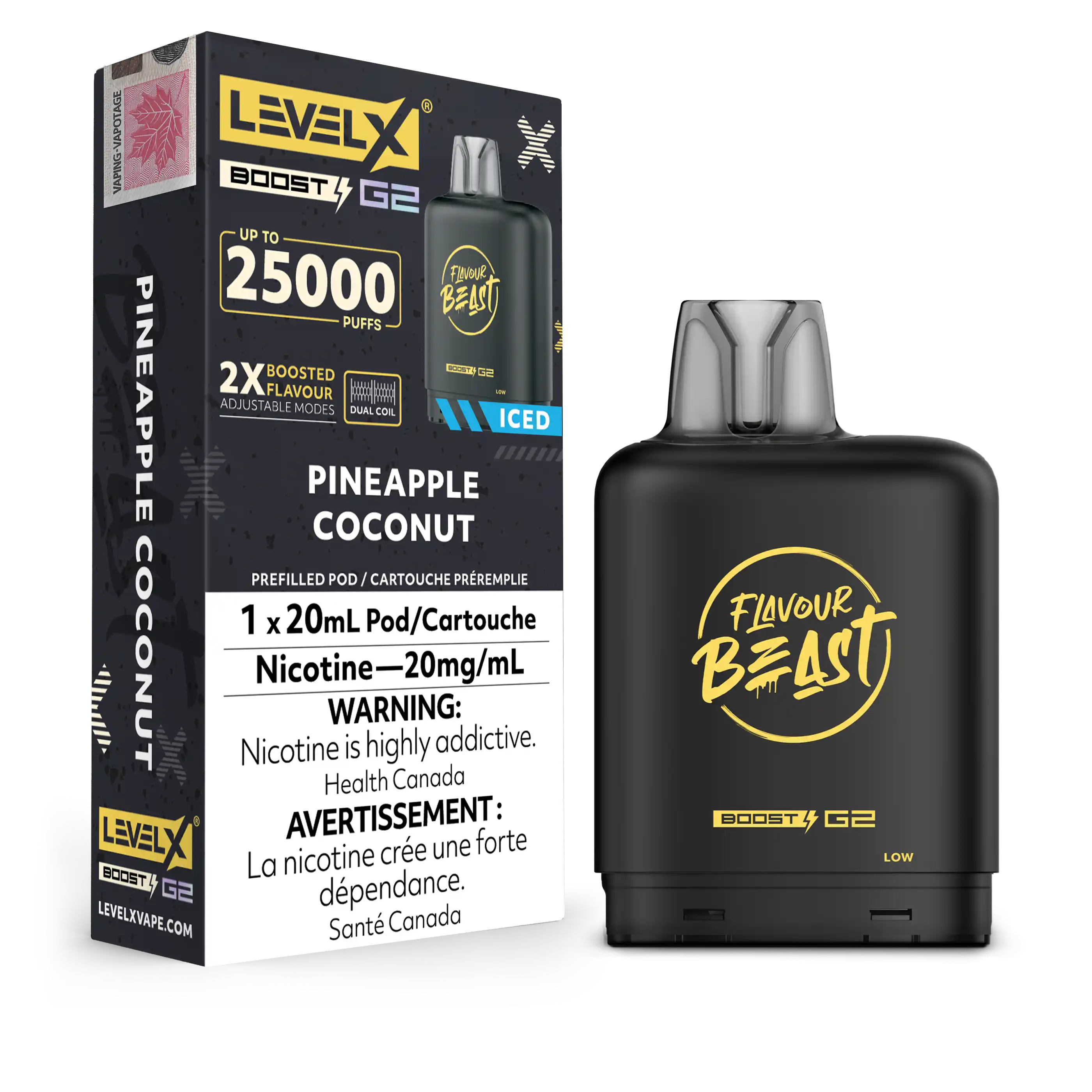 Pineapple Coconut Flavour Beast Boost G2 Pods 25K