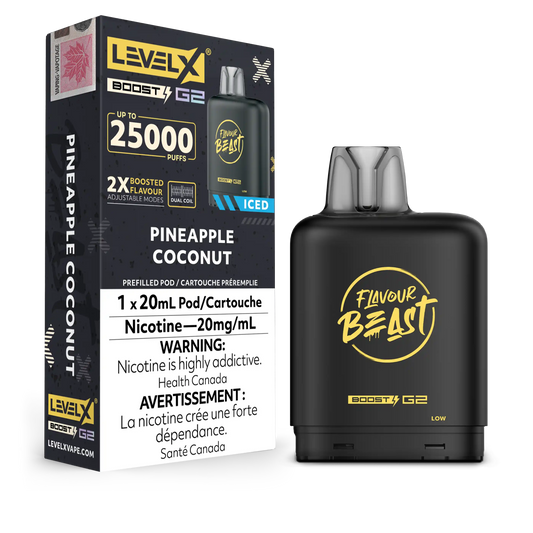 Pineapple Coconut Flavour Beast Boost G2 Pods 25K