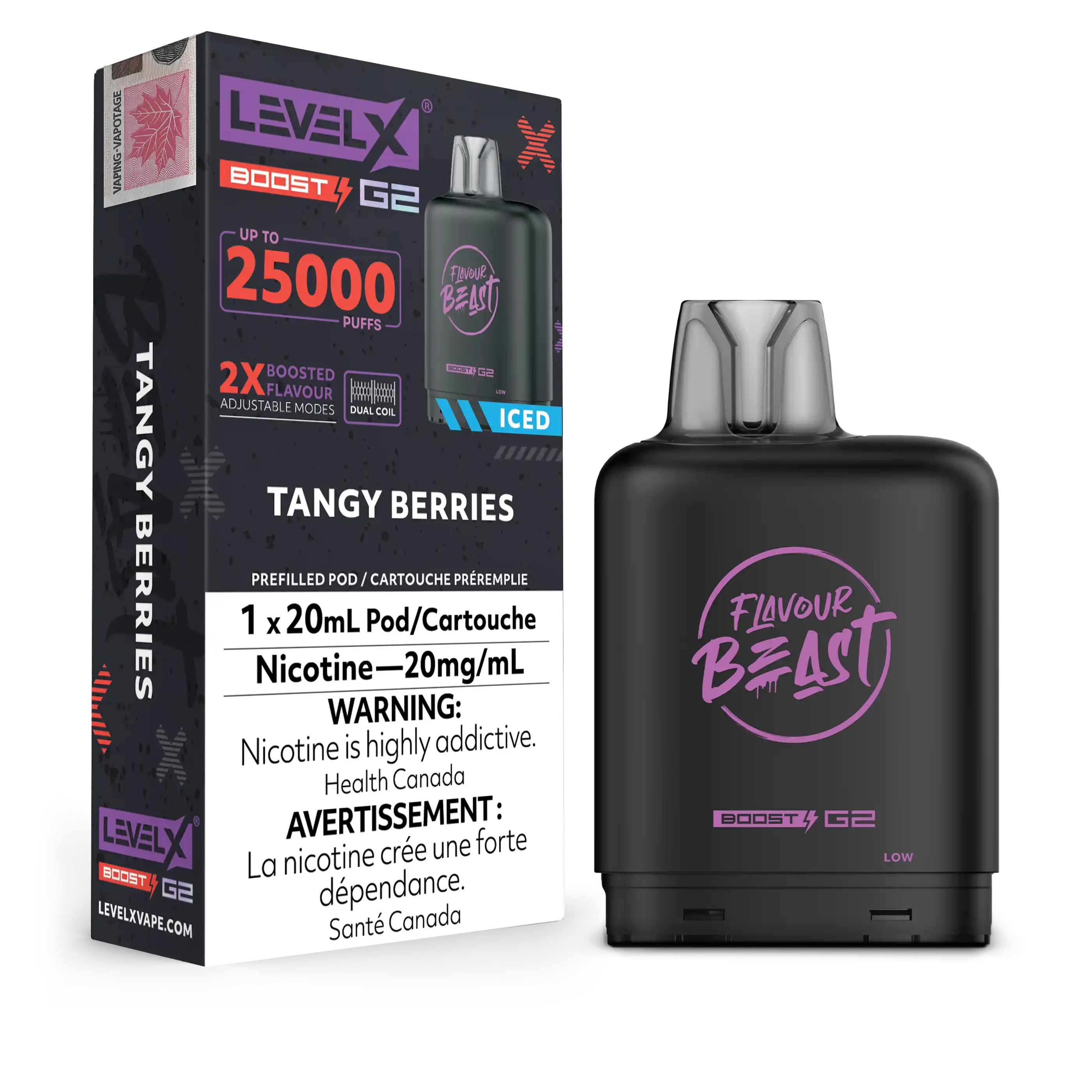 Tangy Berries Flavour Beast Boost G2 Pods 25K