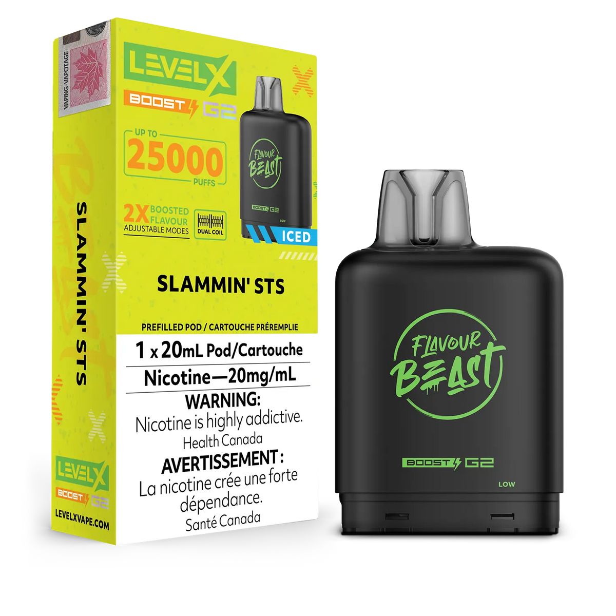 Slammin' STS Iced Flavour Beast Boost G2 Pods 25K