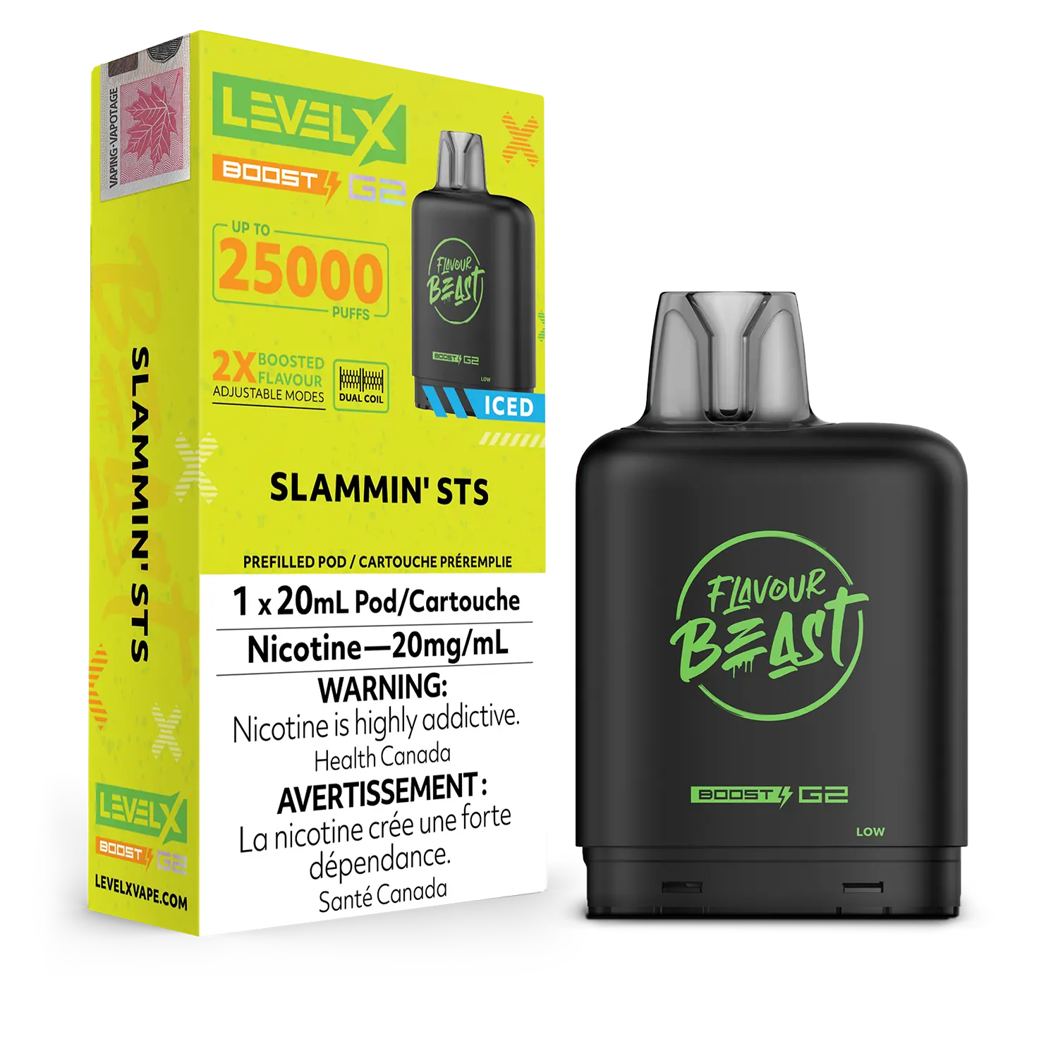 Slammin' STS Iced Flavour Beast Boost G2 Pods 25K