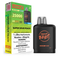 Super Sour Peach (Iced) Flavour Beast Boost G2 Pods 25K