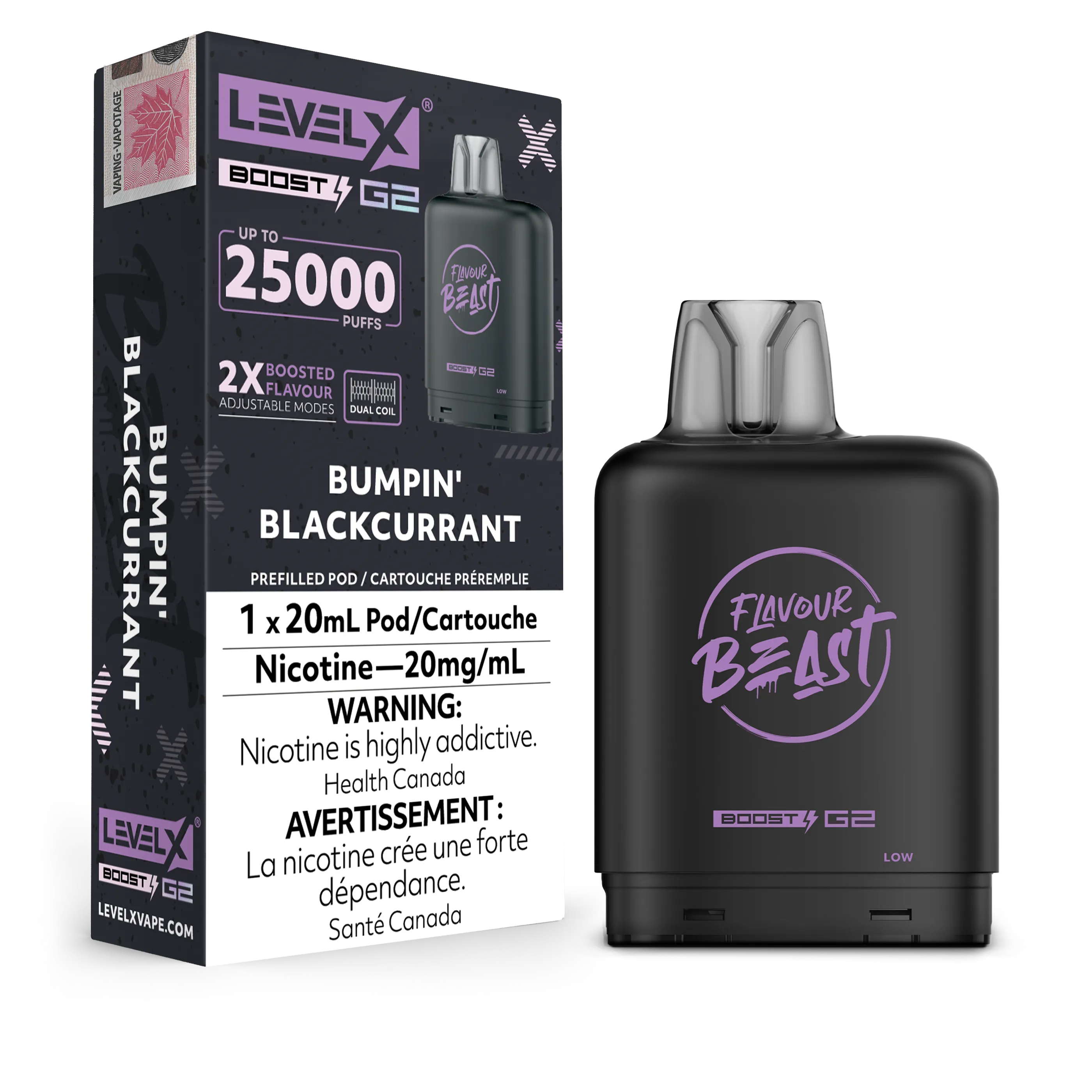 Bumpin' Blackcurrant Iced Flavour Beast Boost G2 Pods 25K