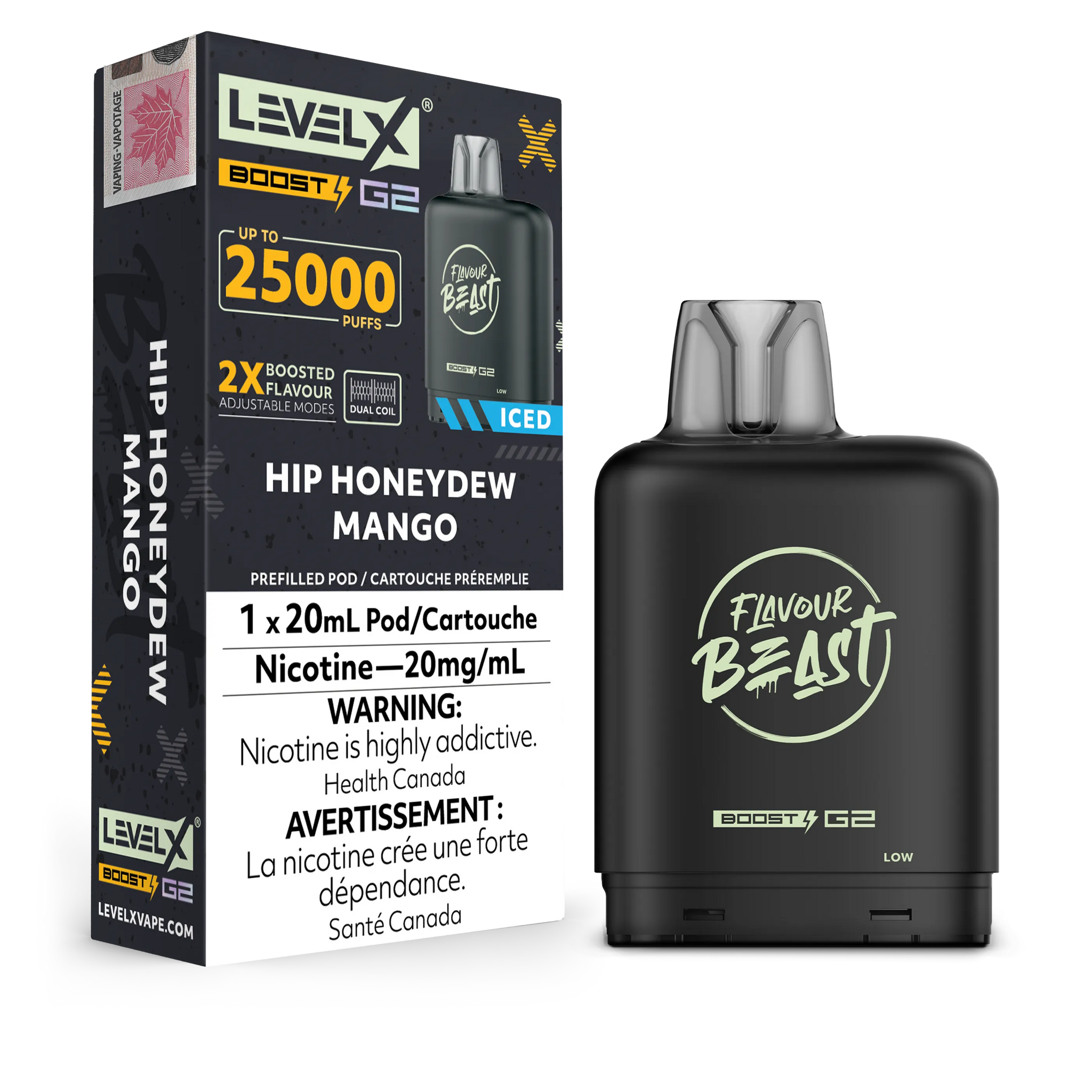 Hip Honeydew Mango Iced Flavour Beast Boost G2 Pods 25K