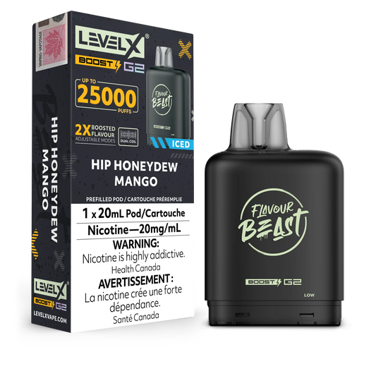 Hip Honeydew Mango Iced Flavour Beast Boost G2 Pods 25K