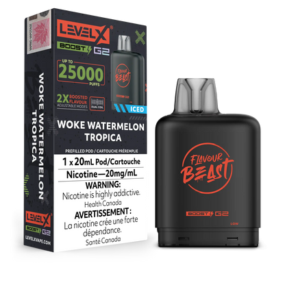 Woke Watermelon Tropica Iced Flavour Beast Boost G2 Pods 25K