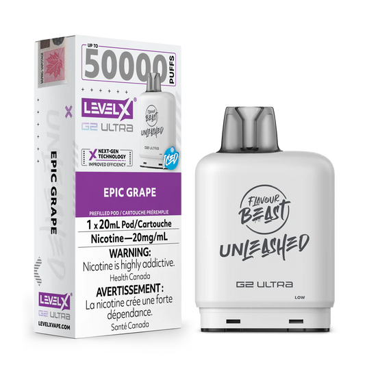 Epic Grape by Level X Flavour Beast Unleashed G2 Ultra 50K