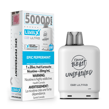 Epic Peppermint by Level X Flavour Beast Unleashed G2 Ultra 50K