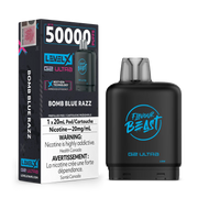 Bomb Blue Razz par Level X Flavour Beast G2 Ultra 50K