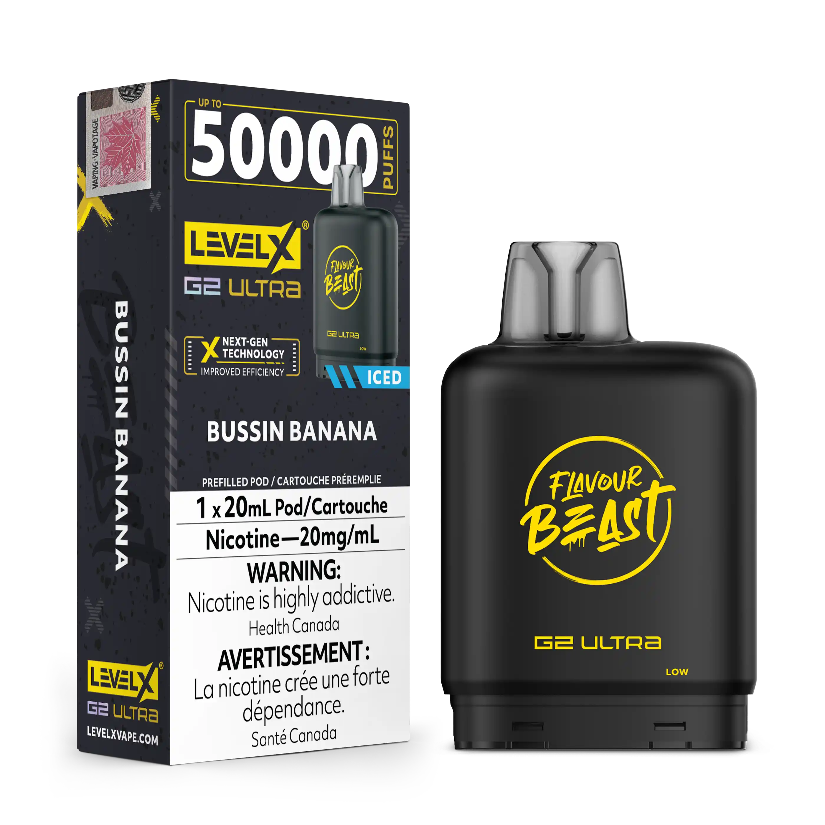 Bussin Banana by Level X Flavour Beast G2 Ultra 50K
