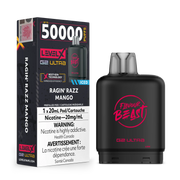 Ragin' Razz Mango par Level X Flavour Beast G2 Ultra 50K