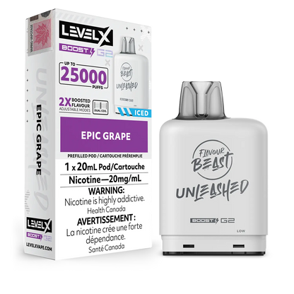 Epic Grape Flavour Beast Boost G2 Unleashed Pods 25K