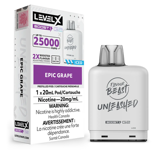 Epic Grape Flavour Beast Boost G2 Unleashed Pods 25K
