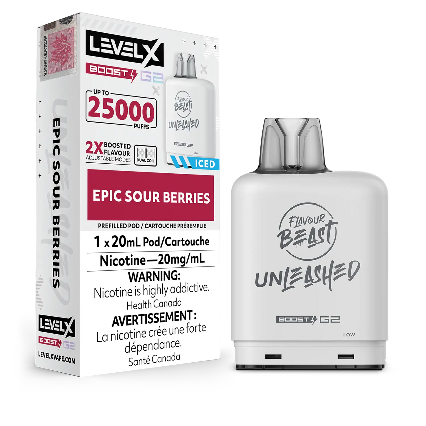 Epic Sour Berries Flavour Beast Boost G2 Unleashed Pods 25K