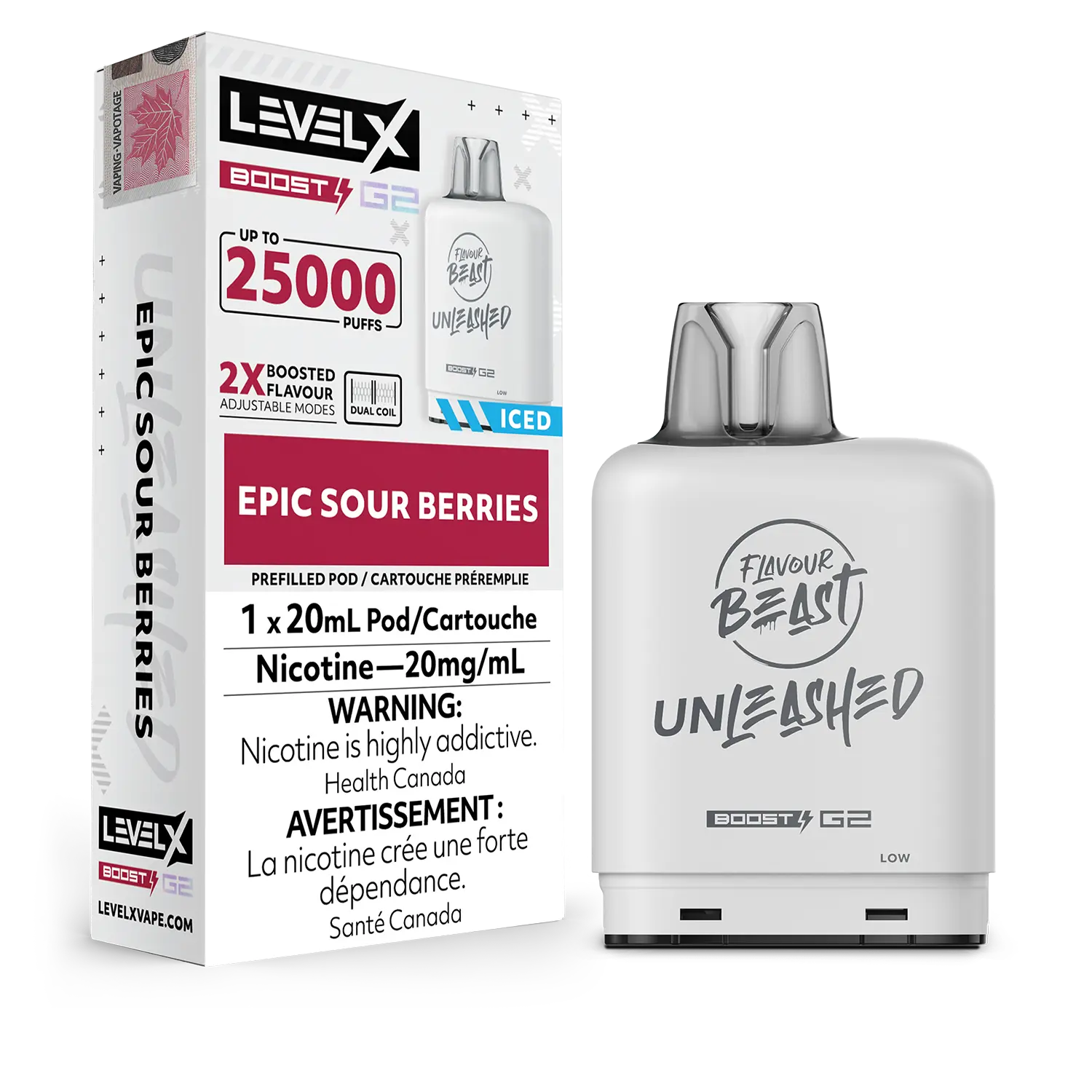 Epic Sour Berries Flavour Beast Boost G2 Unleashed Pods 25K