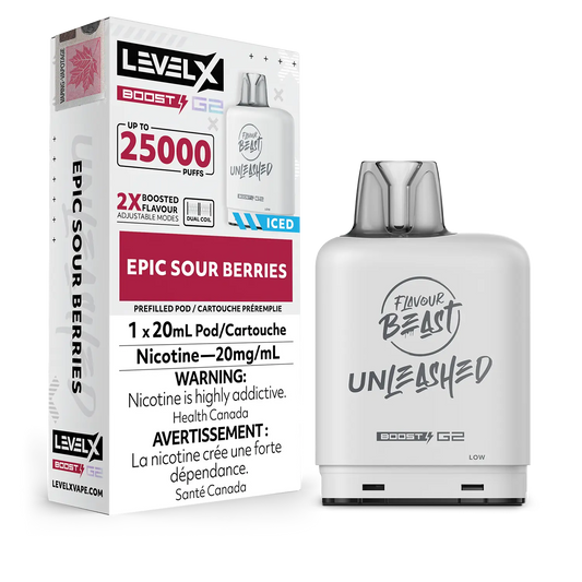 Epic Sour Berries Flavour Beast Boost G2 Unleashed Pods 25K