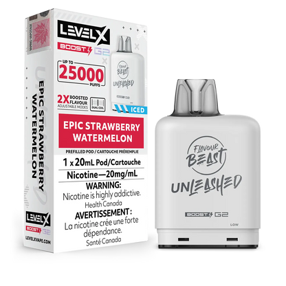 Epic Strawberry Watermelon Flavour Beast Boost G2 Unleashed Pods 25K