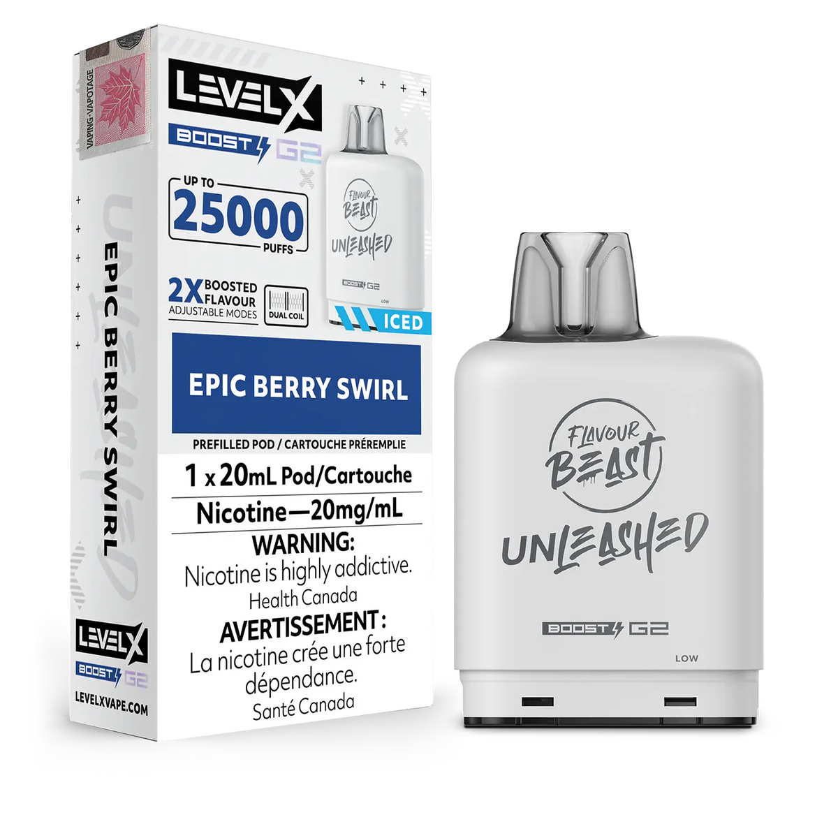 Epic Berry Swirl Flavour Beast Boost G2 Unleashed Pods 25K