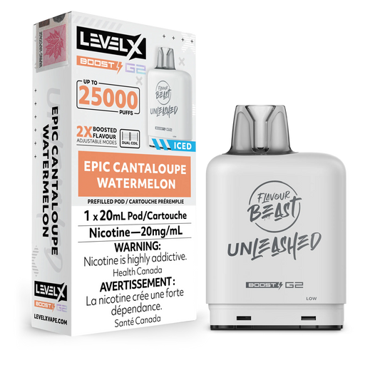 Epic Cantaloupe Watermelon Flavour Beast Boost G2 Unleashed Pods 25K