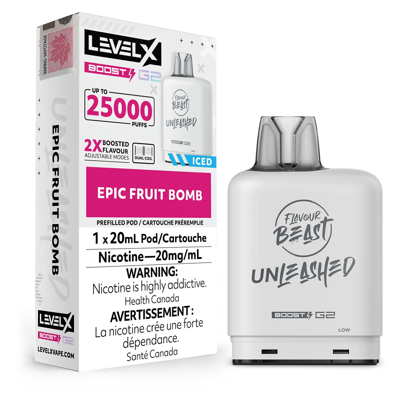 Epic Fruit Bomb Flavour Beast Boost G2 Unleashed Pods 25K
