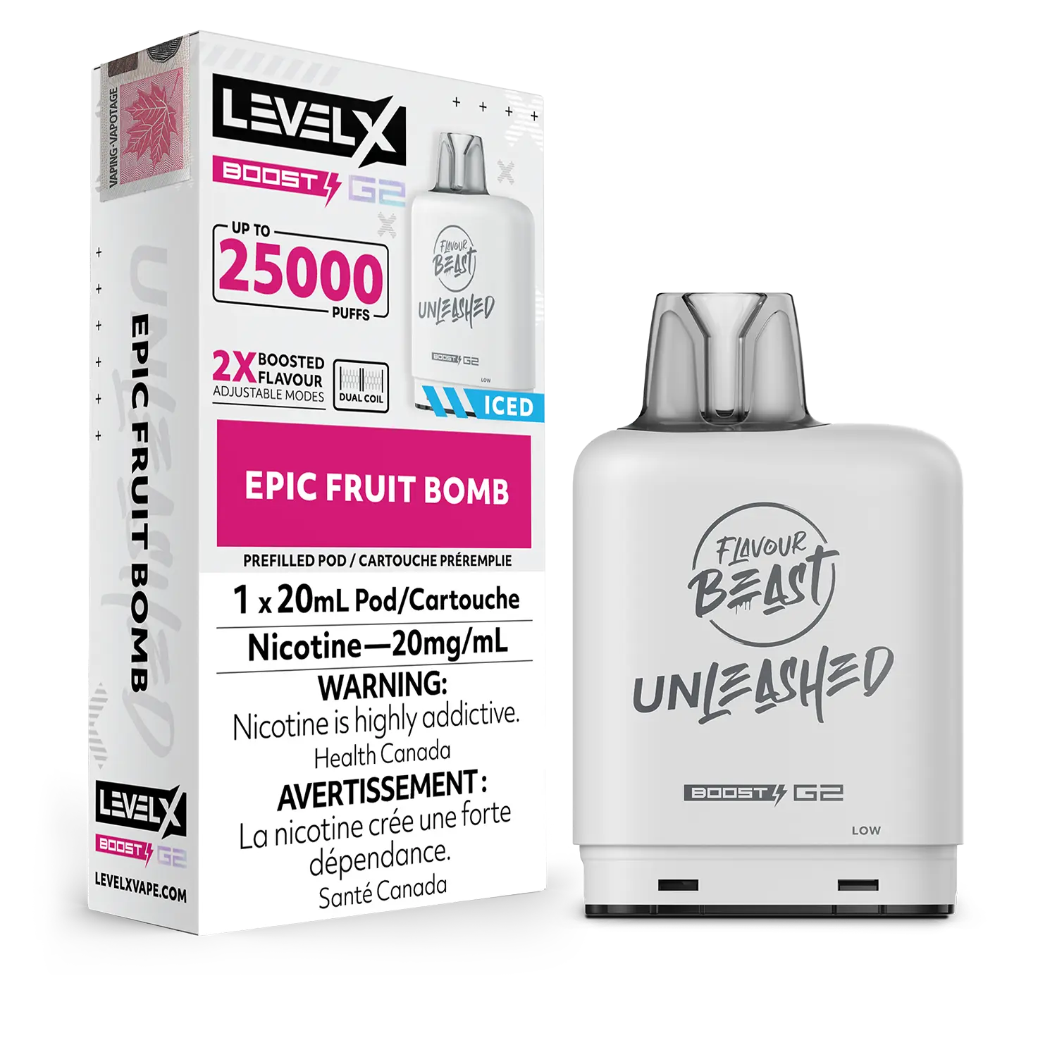 Epic Fruit Bomb Flavour Beast Boost G2 Unleashed Pods 25K