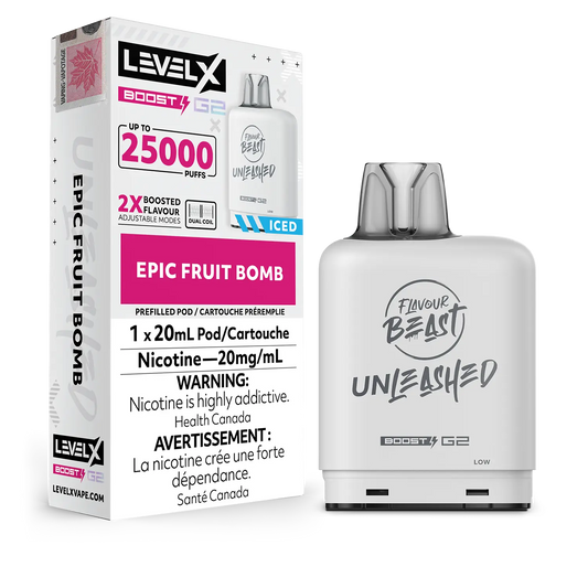 Epic Fruit Bomb Flavour Beast Boost G2 Unleashed Pods 25K