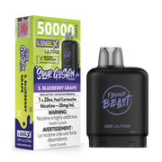 Bleuets et Raisins Acidulés par Level X Flavour Beast G2 Ultra 50K