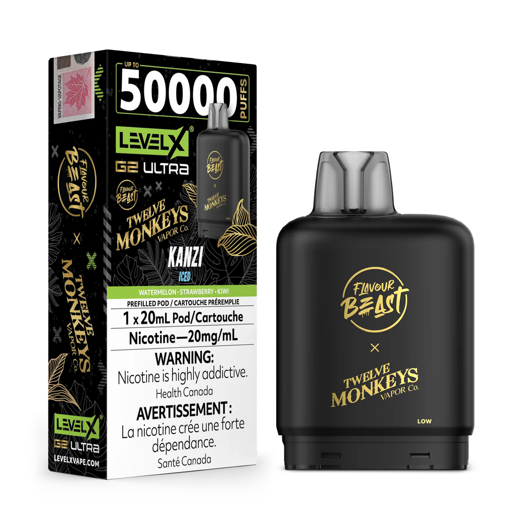 Kanzi Iced by Flavour Beast x Twelve Monkeys Level X G2 Ultra 50K