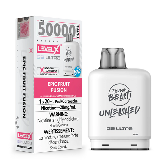 Epic Fruit Fusion Iced by Level X Flavour Beast Unleashed G2 Ultra 50K